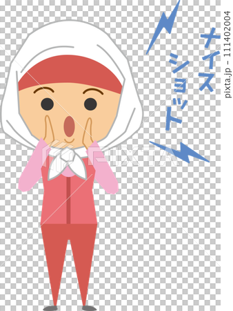 尖叫的球童的圖像插圖 尖叫的球童的圖像插圖 111402004