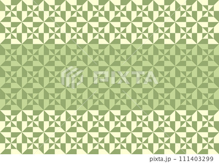 和柄　幾何学模様のパターンイラスト 111403299