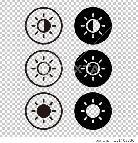 brightness icon set 111403330