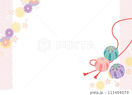手毬と花　春のイメージ 111404079