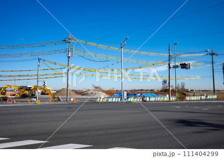 交差点横の工事 国道254号上伊草交差点  2024.01　b-1 111404299