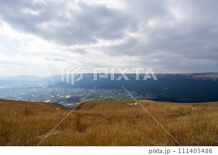 熊本阿蘇　大観峰からの風景 111405486