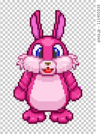 Rabbit costume pixel art 111405838