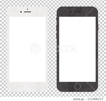 Smartphone, smartphone vector illustration, watercolor style illustration 111406217