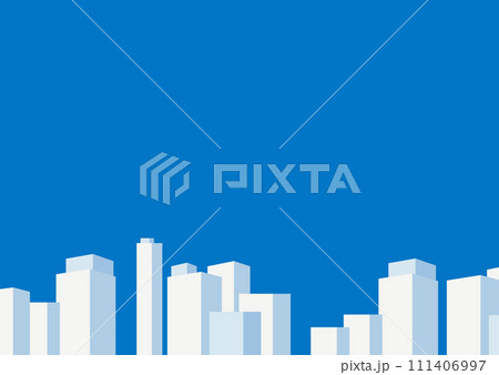 ビルの抽象的な背景イメージイラスト 111406997