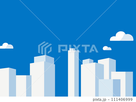 ビルの抽象的な背景イメージイラスト ビルの抽象的な背景イメージイラスト 111406999