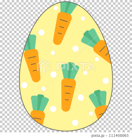 spring season easter cute pastel minimal yellow carrot easter egg hunt 111408063