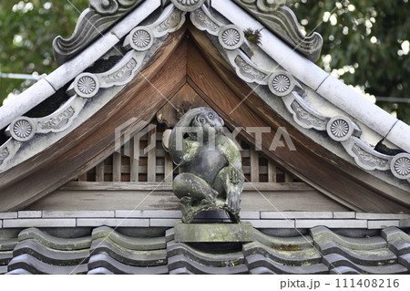 赤山禅院 手水舎の神猿 赤山禅院 手水舎の神猿 111408216
