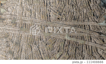 Abstract relief rough gritty brown surface of background texture, Ground surface.Close up natural background.soil surface top view. 111408666