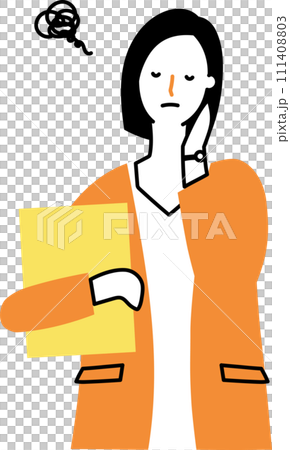 擔心的女商人 111408803