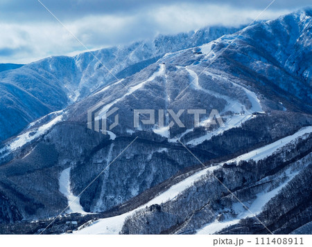 八方尾根・47スキー場 遠景 八方尾根・47スキー場 遠景 111408911