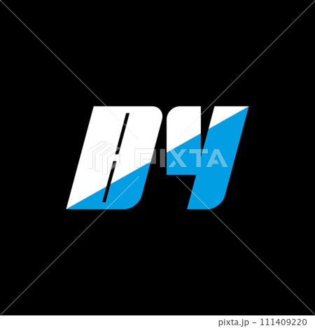 BY letter logo design on black background. BY creative initials letter logo concept. by icon design. BY white and blue letter icon design on black background. B Y 111409220