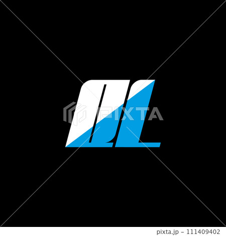 QL letter logo design on black background. QL creative initials letter logo concept. QL icon design. QL white and blue letter icon design on black background. Q L QL letter logo design on black background. QL creative initials letter logo concept. QL icon design. QL white and blue letter icon design on black background. Q L 111409402