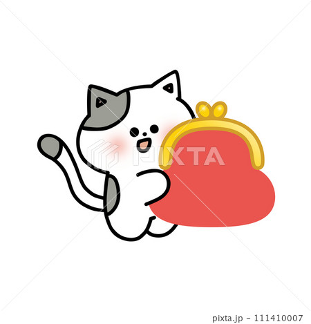 お財布を持った猫 お財布を持った猫 111410007