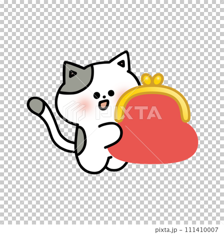 cat with wallet 111410007