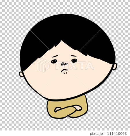 腕組みして悩む人 腕組みして悩む人 111410068
