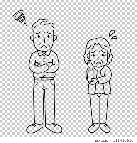 陷入困境的男性和女性（老年人） 111410610