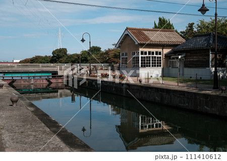 富岩運河の中島閘門 富岩運河の中島閘門 111410612