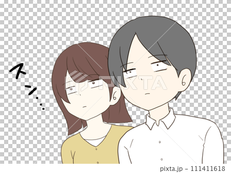 スンとした男女　 111411618