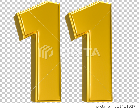 Number Gold 3D Render Number Gold 3D Render 111411927
