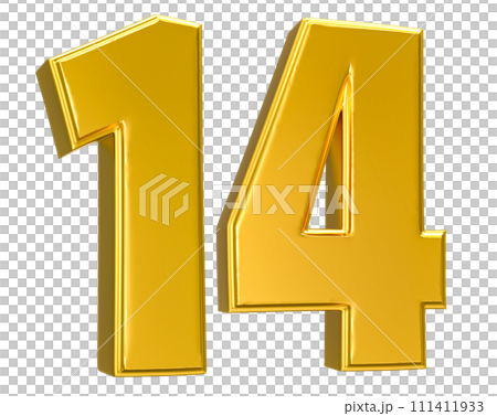 Number Gold 3D Render Number Gold 3D Render 111411933