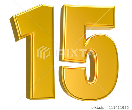 Number Gold 3D Render Number Gold 3D Render 111411936