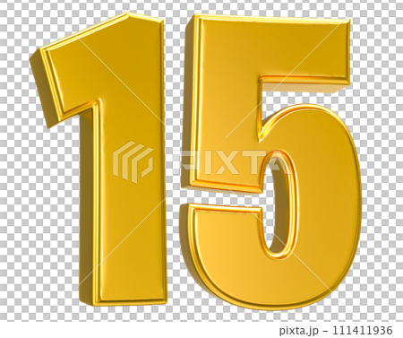Number Gold 3D Render Number Gold 3D Render 111411936
