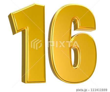 Number Gold 3D Render Number Gold 3D Render 111411939