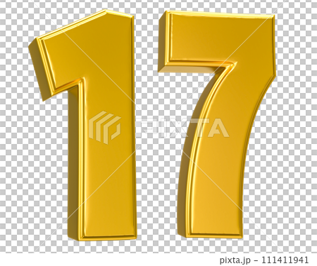 Number Gold 3D Render Number Gold 3D Render 111411941