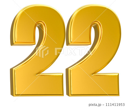 Number Gold 3D Render Number Gold 3D Render 111411953