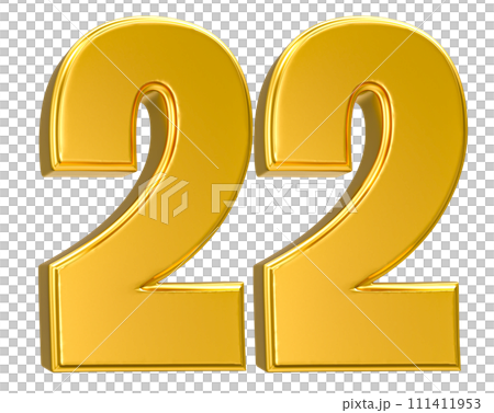 Number Gold 3D Render 111411953