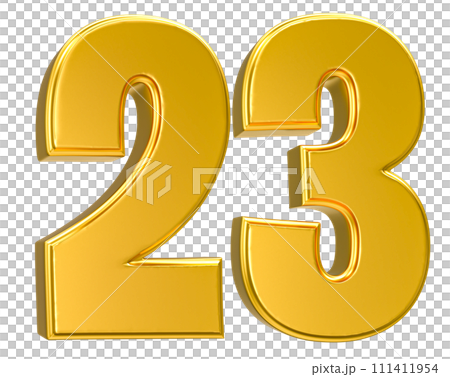 Number Gold 3D Render Number Gold 3D Render 111411954