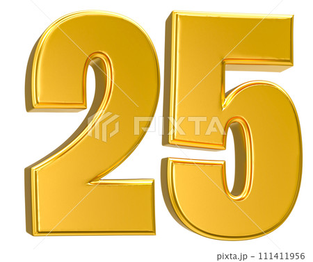 Number Gold 3D Render Number Gold 3D Render 111411956