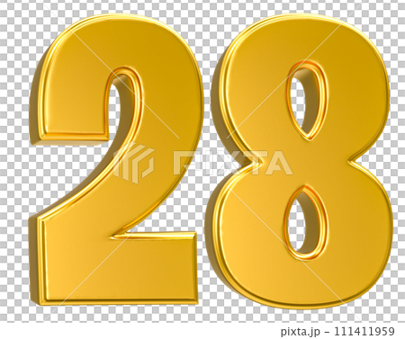 Number Gold 3D Render Number Gold 3D Render 111411959