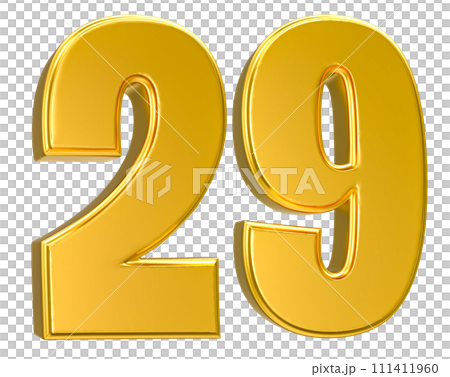 Number Gold 3D Render Number Gold 3D Render 111411960