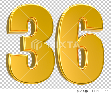 Number Gold 3D Render Number Gold 3D Render 111411967