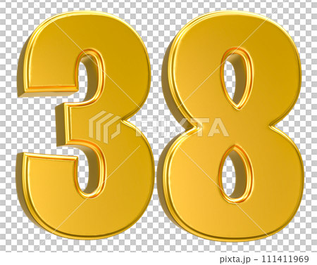 Number Gold 3D Render Number Gold 3D Render 111411969