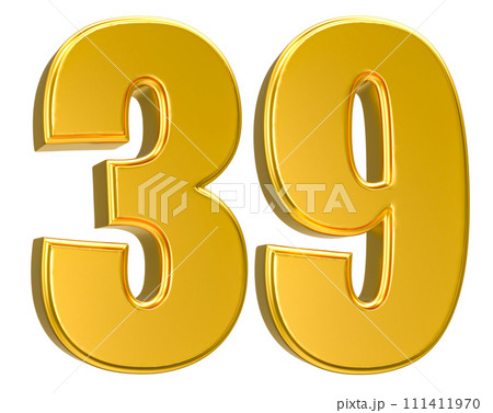 Number Gold 3D Render Number Gold 3D Render 111411970