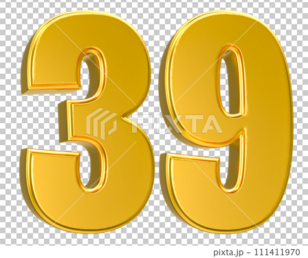 Number Gold 3D Render Number Gold 3D Render 111411970