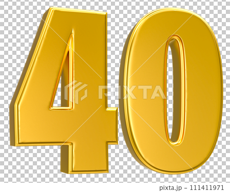 Number Gold 3D Render Number Gold 3D Render 111411971