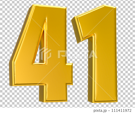 Number Gold 3D Render Number Gold 3D Render 111411972