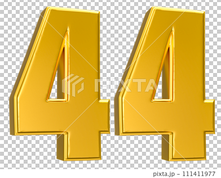 Number Gold 3D Render Number Gold 3D Render 111411977