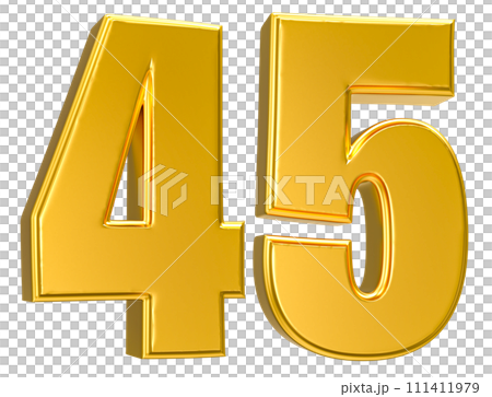 Number Gold 3D Render Number Gold 3D Render 111411979