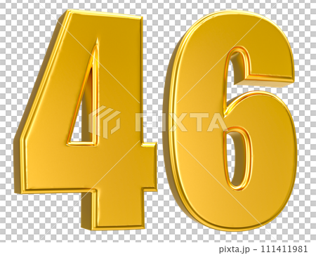 Number Gold 3D Render Number Gold 3D Render 111411981