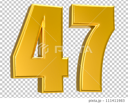 Number Gold 3D Render Number Gold 3D Render 111411983