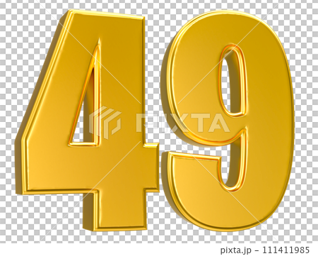 Number Gold 3D Render Number Gold 3D Render 111411985