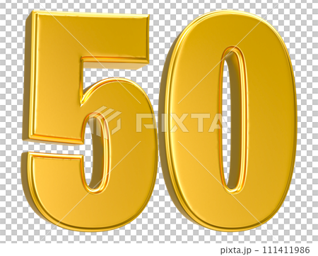 Number Gold 3D Render Number Gold 3D Render 111411986