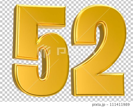 Number Gold 3D Render Number Gold 3D Render 111411989