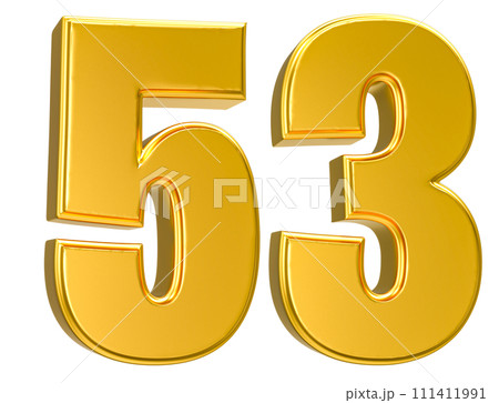 Number Gold 3D Render Number Gold 3D Render 111411991