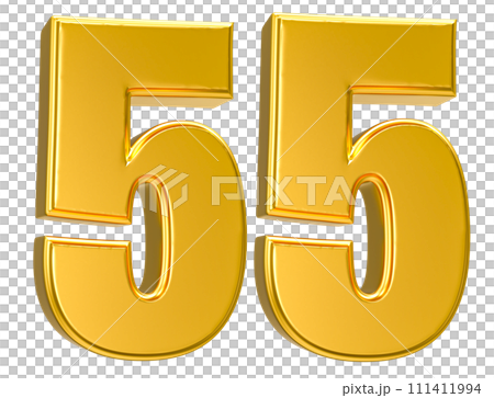 Number Gold 3D Render Number Gold 3D Render 111411994